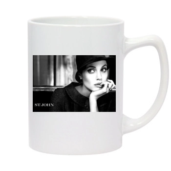 Angelina Jolie 14oz White Statesman Mug