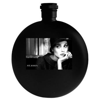 Angelina Jolie Round Flask