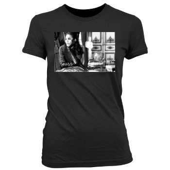 Angelina Jolie Women's Junior Cut Crewneck T-Shirt