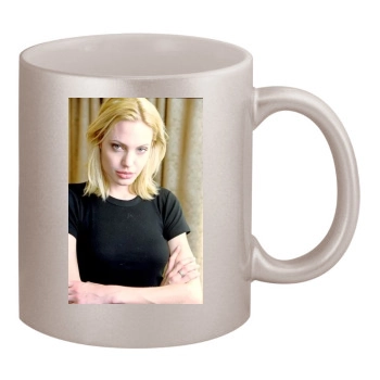 Angelina Jolie 11oz Metallic Silver Mug