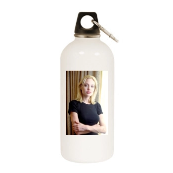 Angelina Jolie White Water Bottle With Carabiner