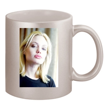 Angelina Jolie 11oz Metallic Silver Mug