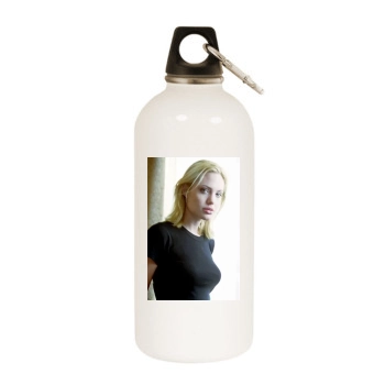 Angelina Jolie White Water Bottle With Carabiner