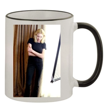 Angelina Jolie 11oz Colored Rim & Handle Mug