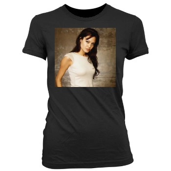 Angelina Jolie Women's Junior Cut Crewneck T-Shirt