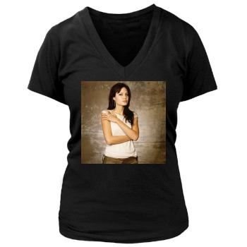 Angelina Jolie Women's Deep V-Neck TShirt