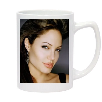 Angelina Jolie 14oz White Statesman Mug