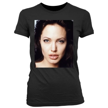 Angelina Jolie Women's Junior Cut Crewneck T-Shirt