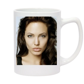 Angelina Jolie 14oz White Statesman Mug