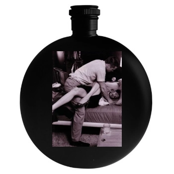 Angelina Jolie Round Flask