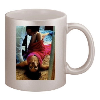 Angelina Jolie 11oz Metallic Silver Mug