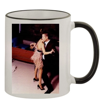 Angelina Jolie 11oz Colored Rim & Handle Mug