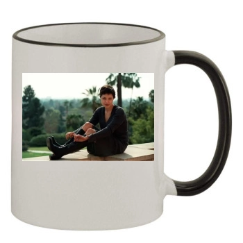 Angelina Jolie 11oz Colored Rim & Handle Mug