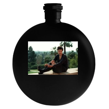 Angelina Jolie Round Flask