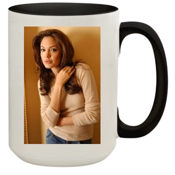 Angelina Jolie 15oz Colored Inner & Handle Mug