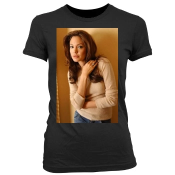 Angelina Jolie Women's Junior Cut Crewneck T-Shirt