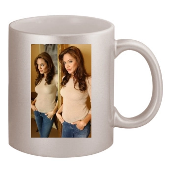 Angelina Jolie 11oz Metallic Silver Mug