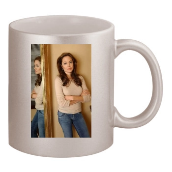 Angelina Jolie 11oz Metallic Silver Mug