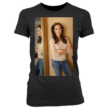 Angelina Jolie Women's Junior Cut Crewneck T-Shirt