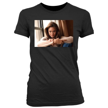 Angelina Jolie Women's Junior Cut Crewneck T-Shirt