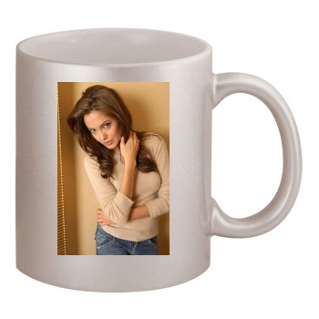 Angelina Jolie 11oz Metallic Silver Mug