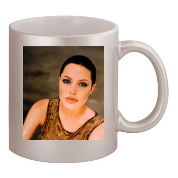 Angelina Jolie 11oz Metallic Silver Mug