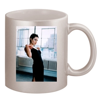 Angelina Jolie 11oz Metallic Silver Mug