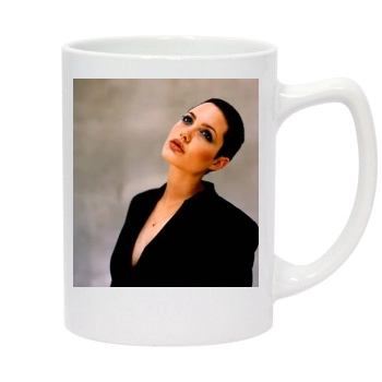 Angelina Jolie 14oz White Statesman Mug