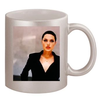 Angelina Jolie 11oz Metallic Silver Mug