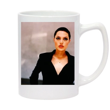 Angelina Jolie 14oz White Statesman Mug