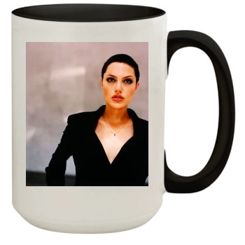 Angelina Jolie 15oz Colored Inner & Handle Mug