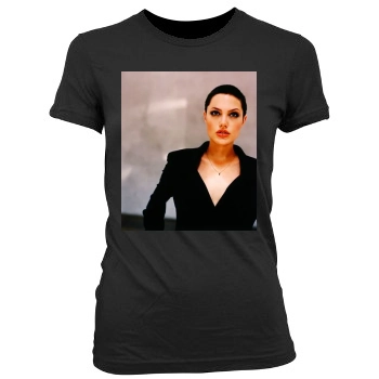 Angelina Jolie Women's Junior Cut Crewneck T-Shirt