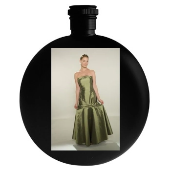 Katherine Heigl Round Flask