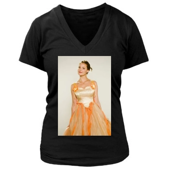 Katherine Heigl Women's Deep V-Neck TShirt