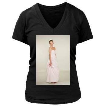 Katherine Heigl Women's Deep V-Neck TShirt