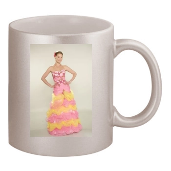 Katherine Heigl 11oz Metallic Silver Mug