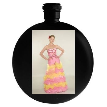 Katherine Heigl Round Flask