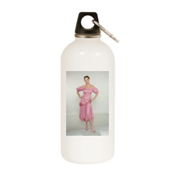 Katherine Heigl White Water Bottle With Carabiner