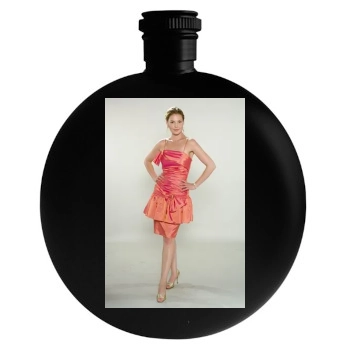 Katherine Heigl Round Flask