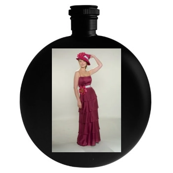 Katherine Heigl Round Flask