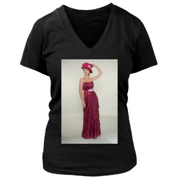 Katherine Heigl Women's Deep V-Neck TShirt