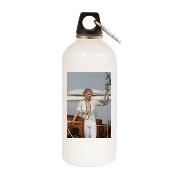 Katherine Heigl White Water Bottle With Carabiner