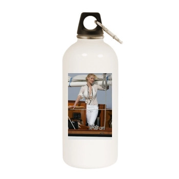 Katherine Heigl White Water Bottle With Carabiner