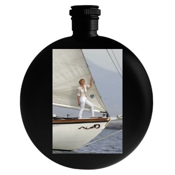 Katherine Heigl Round Flask