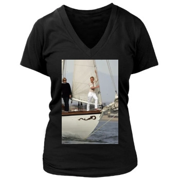 Katherine Heigl Women's Deep V-Neck TShirt