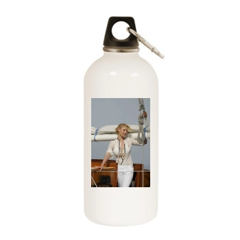 Katherine Heigl White Water Bottle With Carabiner