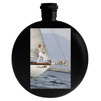 Katherine Heigl Round Flask