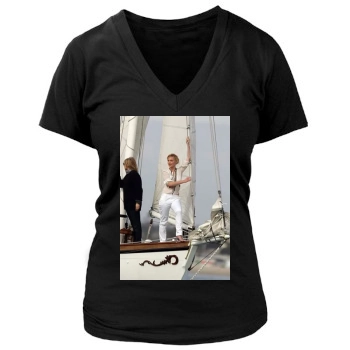 Katherine Heigl Women's Deep V-Neck TShirt