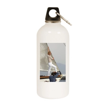 Katherine Heigl White Water Bottle With Carabiner