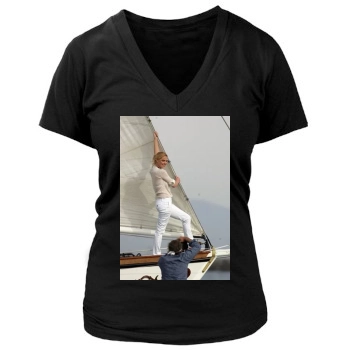 Katherine Heigl Women's Deep V-Neck TShirt